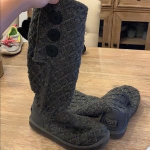 Ugg Australia Gray Knit boots